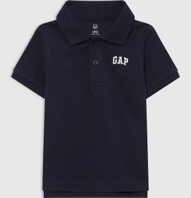 Resim Erkek Bebek Lacivert Gap Logo Polo Yaka T-shirt-6057 Lacivert-002 
