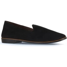 Resim Bueno Shoes Siyah Nubuk Kadın Babet 01WD3505 01WD3505 