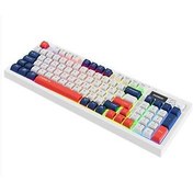 Resim Everest KB-85 SILENT PRO Kablosuz Beyaz/Mavi/Kırmızı Sessiz RGB Türkçe Q Membrane Oyuncu Klavyesi 