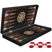 Resim Periboia Klasik Sedef İşlemeli Tavla Model 2 