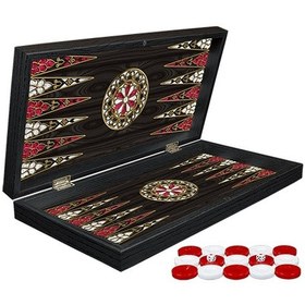 Resim Periboia Klasik Sedef İşlemeli Tavla Model 2 