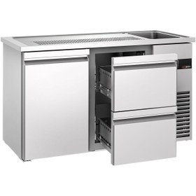 Resim Bira Tezgahı PREMIUM - 1550x700mm - 1 Kapı ve 2 Çekmeceli (Sağ) 
