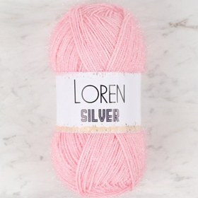 Resim Loren Silver Toz Pembe El Örgü İpi - RS0013 - 34074 