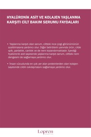 Resim Lopren Hyalüronik Asit Ve Kolajen Yaşlanma Karşıtı Serumu 30 ml 