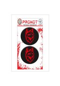 Resim Kurt Wolf Tasarımlı 3d Kabartmalı Damla Sticker 5cmx5cm 01 