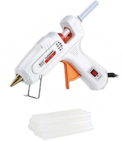 Resim Janissary 100 Watt Sıcak Silikon Tabancası 10 Adet 15 Cm Mum Silikon Eritme Tabanca Şeffaf Mum Yapıştırıcı 