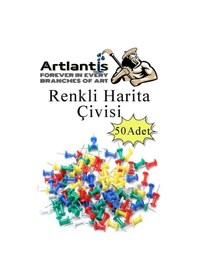 Resim Harita Çivisi Renkli 50 Li 1 Paket Renkli Mantar Pano Raptiyesi Pano İğnesi Ofis Okul Büro Renkli Harita Çivisi 1 M 