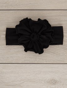 Resim Babygiz El Yapımı Yumuşak Eşsiz Aksesuarlı Doğal Pamuklu Penye Bebek Çocuk Kız Bandana Bahar Serisi 