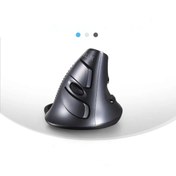 Resim IntersTech Delux M618gx Avuç içi Ergonomik Dikey 6 Tuşlu Kablosuz Optik Mouse Kauçuk koruyucu kabuk fare 
