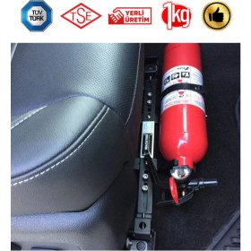 Resim Mediterian 1 kg Yangın Söndürücü Tozlu TSE Belgeli Yerli Üretim Acil Durumlar İçin Pratik Çözüm 