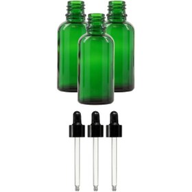Resim Aropi Yeşil Cam Şişe Damlalıklı 100 Ml 25 Adet 
