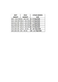 Resim Modanino Kız ÇocukPamuk Pijama Takımı 4-11 Yaş 12628 Kırmızı 