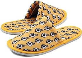 Resim Chochili Erkek Sarı Şimşek Desenli Ev Terliği 