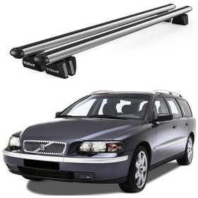 Resim Pençe Volvo V70 Ara Atkı 1997-2007 Uyumlu Gri Ara Atkı Port Bagaj Tavan Barı 