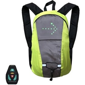 Resim Vkemall Led Dönüş Sinyali Sırt Çantası, Işıklı Uzaktan Kumandalı Yansıtıcı Sırt Çantası, Sarı 