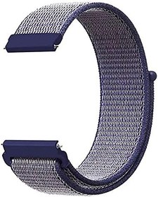 Resim Microsonic Huawei Watch 5 46mm Hasırlı için Kordon Woven Sport Loop Mor [Watch 5 46mm ile Uyumlu Kordon - Mor] 