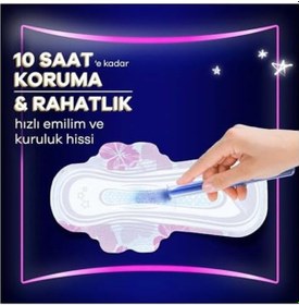 Resim Orkid Platinum Hijyenik Ped Gece Ekstra Boy 4 5 Adet Ped 