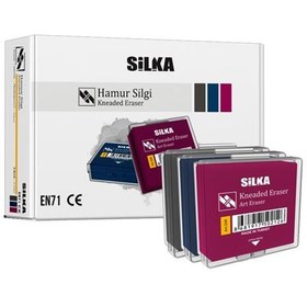 Resim Silka Hamur Silgi Renkli 12 Li Art.26R 