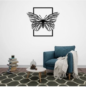 Resim Kelebek Hikayesi Metal Duvar Dekoru 