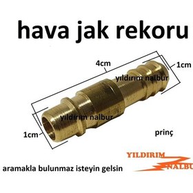 Resim 2 Adet Hava Jakı Ucu Komprasör Ucu Sarı Prinç 