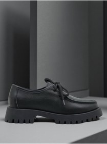 Resim YALINAYAK Blbl2847 Hakiki Deri Günlük Kadın Oxford Ayakkabı Siyah 