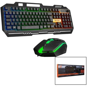 Resim Go İthalat EVEREST HKM-X86 QUİN GÖKKUŞAĞI IŞIKLI USB KABLOLU KLAVYE - MOUSE SET 150CM KABLO (5263) 