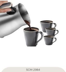 Resim Sinbo SCM-2984 Türk Kahve Makinesi 500W Rose Gold – Çelik Cezveli, Taşma Önleyici, 1-4 Fincan 