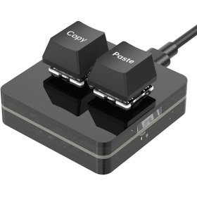 Resim silabor 2 Tuşlu Mini Klavye Makro Klavye Mekanik Rgb Pın Klavyesi Programlanabilir Windows Ve Mac Için 