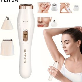 Resim FEIYBA 3-in-1 Kadın Elektrikli Tıraş Makinesi ve Saç Çıkarıcı, Özel Alanlar, Kaşlar, Burun, Yüz, Bacaklar ve Koltuk Altı için Uygun - Taşınabilir Bikini Trimmer - Şarj Edilebilir Kablosuz - Nazik ve Etkili Saç Çıkarma 