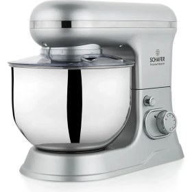 Resim Schafer Prochef Master Gümüş Stantlı Mikser 1500 Watt 6 Kademeli Hız Ayarı ile Güçlü Performans 