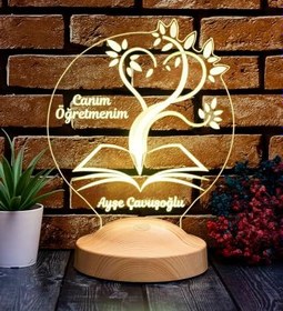Resim Canım Öğretmenim 3D LED Lamba - Öğretmene Kişiye Özel, Mezuniyet ve Öğretmenler Günü İçin Hediye Fikri 