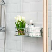 Resim Teknotel Kancalı Banyo Duş Rafı - Mint 