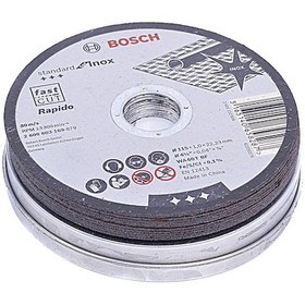 Resim Bosch Standard For Inox Rapido 115x1.0mm 10'lu Aşındırıcı Disk - 2608603254 
