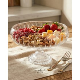 Resim Paşabahçe Elişçiliği Kristal Kesme Sunum Kasesi 