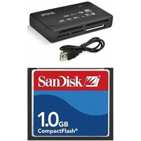 Resim 1 Gb Compact Flash Hafıza Kartı - Usb 2.0 Cf Kart Okuyucu 
