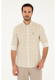 Resim U.s. Polo Assn. Erkek Haki Gömlek Desenli 50282825-vr027 Haki 