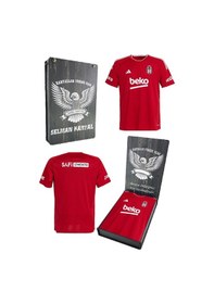 Resim Beşiktaş 24-25 Kırmızı Forma Kişiye Özel Ahşap Kutulu Kırmızı 