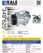 Resim KALE KLIMA KOMPRESORU FOCUS II 1.6TDCI C MAX 1.6TDCI 07> MAZDA 3 1.6CDI VOLVO S40 1.6D 2.4 D5 00>012 C30 
