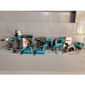 Resim Kimmeer Plus 21V 3.0AH Kömürsüz 6'lı Set Matkap Hilti Taşlama Somun Sıkma Dekupaj ve Daire Testere 