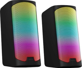 Resim PGS403 Kablolu Rainbow Led Aydınlatma Gaming Oyuncu Speaker Hoparlör Siyah Polosmart