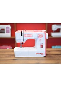 Resim Moonstar Ev Tipi Düz Dikiş Makinesi 12 Desenli / Model 588 Pembe 