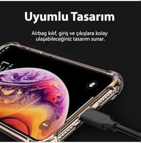 Resim Apple İphone 6 İle Uyumlu Darbeye Dayanıklı Köşe Korumalı Kılıf Anti Şok Şeffaf Kapak,Şeffaf 
