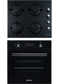 Resim Itimat AF500 + 1531 2'li Pro Siyah Ankastre Set 