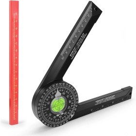 Resim Xindoker Ahşap Kesim Aracı: 360 Dönen Açı Ölçer, Tahta/metal İşlerinde Konum Belirleyici, Hafif Ve Dayanıklı Abs Malzeme 