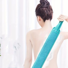 Resim 2 Adet Banyo Havlusu ile Sırt Kaşıyıcı Banyo Eldiveni Ovma Eldiveni Banyo Malzemeleri Sırt Kaşıyıcı Havlu 