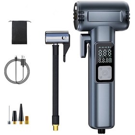 Resim Enraco St-5530 Dijital Şarjlı Araç Lastik Hava Şişirme Pompası Power Bank Penere Kırıcı 