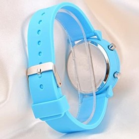 Resim Mavi Silikon Kordonlu Led Watch Genç Kız Kadın Yetişkin Çocuk Saati ST-304137 