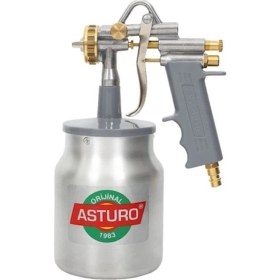 Resim Asturo G-70 4.0mm Alttan Depo Boya Tabancası Metal Depo 