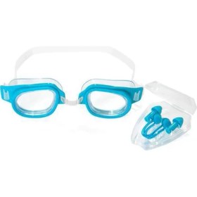 Resim MCM Group 26034 Bestway Çocuk Yüzücü Gözlüğü, Burun Mandalı ve Koruyucu Kulak Tıkacı Seti 7+ 