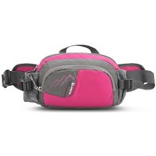 Resim Konesam Mavi Yeşil Pembe Spor Bel Çantası, Outdoor Yürüyüş Koşu Dağcılık İçin Mesh Su Flasör Çantası Kırmızı 